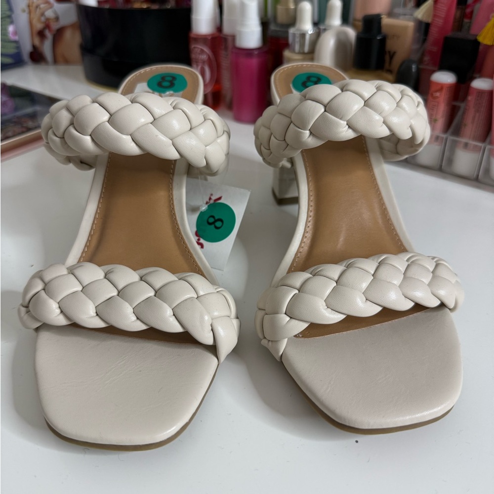 Dolce Vita Cream Braided Heels